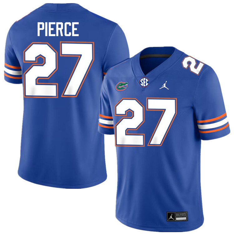 Dameon Pierce Florida Jersey,Florida Gators #27 Dameon Pierce Jersey Youth Uniforms-Royal